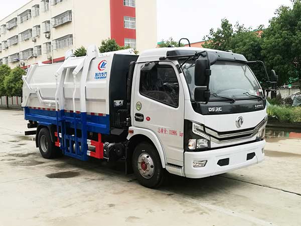 國六東風多利卡掛桶垃圾車